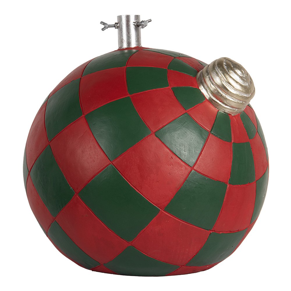 Kerstboom Standaard 42x42x43 cm Rood Groen Keramisch materiaal