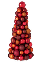 J-Line Kegel met kerstballen - PS - multikleur