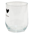 Waterblas 300 ml Glas Hart Drinkbeker