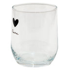 Waterblas 300 ml Glas Hart Drinkbeker