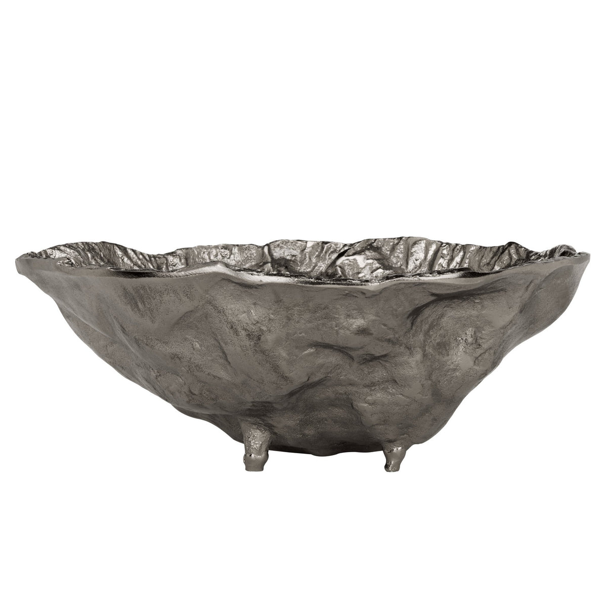 Schaal Sakalava Nikkel 37x13 cm
