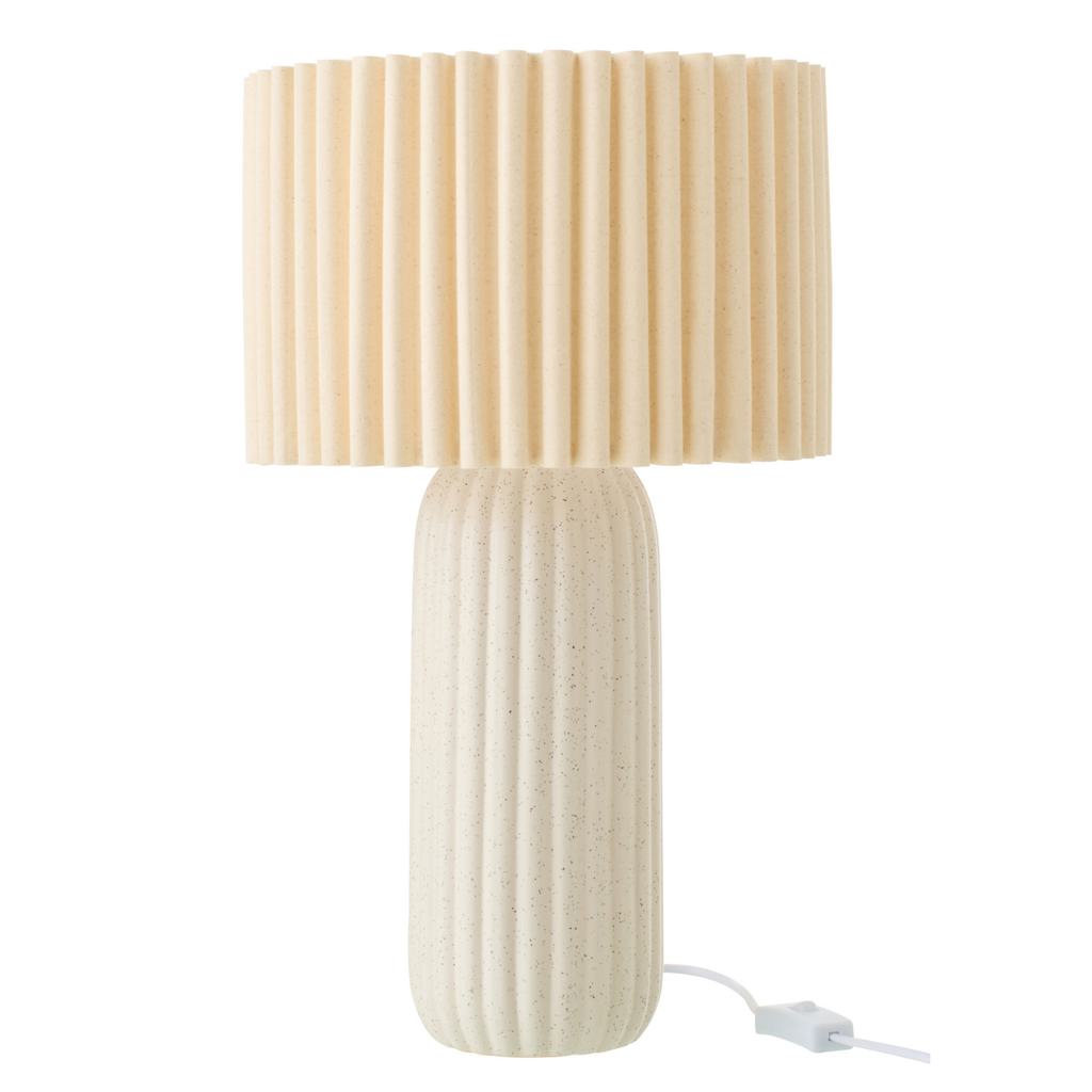 J-Line tafellamp Esmee - keramiek - wit - S