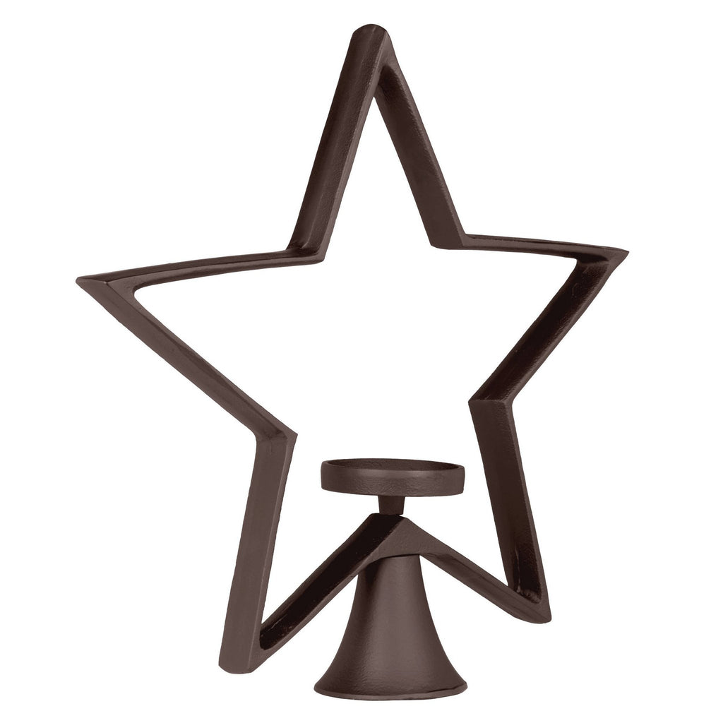 Candlestick Mukayle Brown 41x10x42 cm