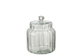 J-Line Voorraadpot Elia Glas Transparant Small
