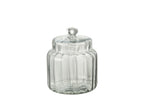J-Line Voorraadpot Elia Glas Transparant Small