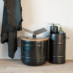 Y-Bookstand - schuin laag - blauwstaal