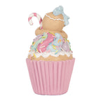 Decoratie Beeld Cupcake Ø 9x16 cm Roze Kunststof