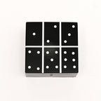 Decoratieve dominoset – harstegels en MDF-doos