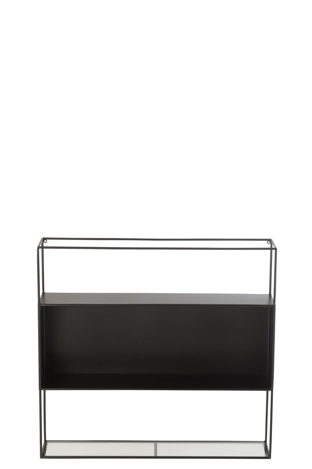 J-Line Rek Seen Metaal/Glas Zwart