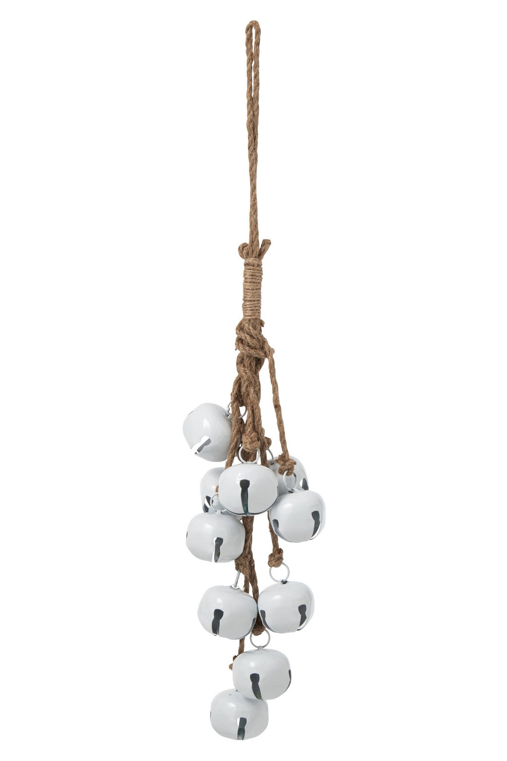 J-Line hanglamp ronde klok - ijzer - wit