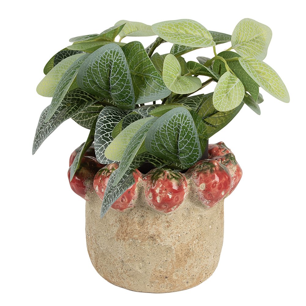 Bloempot Ø 15x12 cm beige terracotta