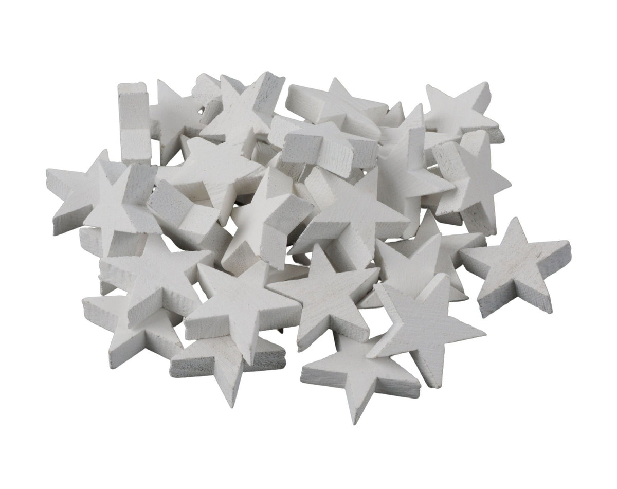 Strooisterren 3cm/ca 90st wit