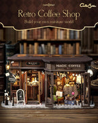 Cutebee, 3D DIY Huisje, Magic Coffee Shop, F041-B, 28,6x13,5x14,5cm