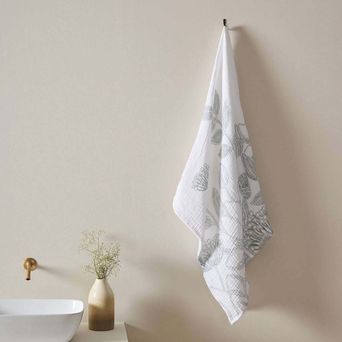 Katoenen gaasdoek - sneldrogend en absorberend
