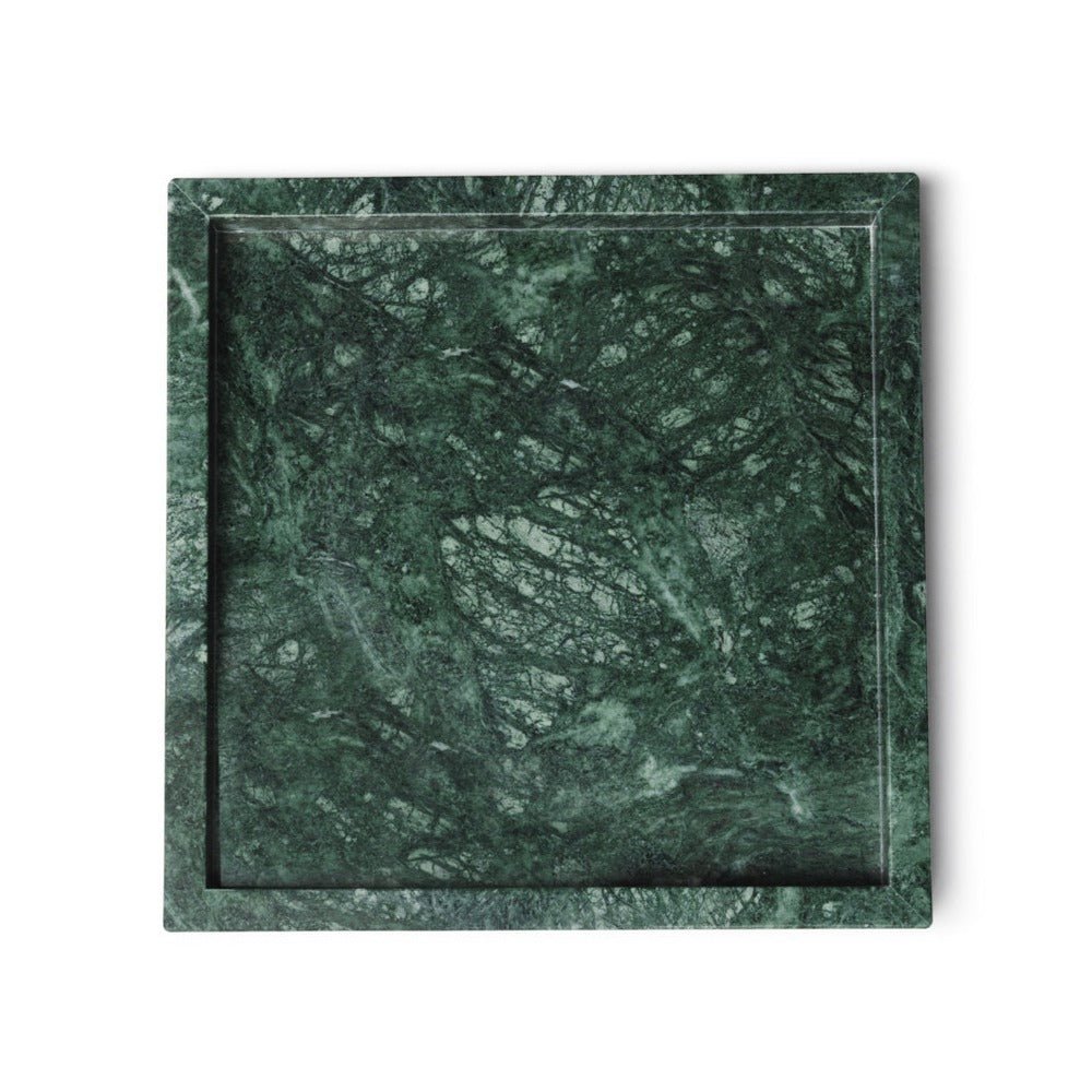 Marmer dienblad tray 30x30cm groen