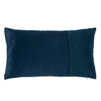 Kussen fluweel blauw & corduroy 30 x 50 cm
