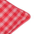 Kussenheffing ruit 30x50 rood