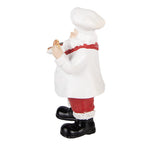 Kerstdecoratie Beeld Kerstman 11x8x18 cm Wit Kunststof