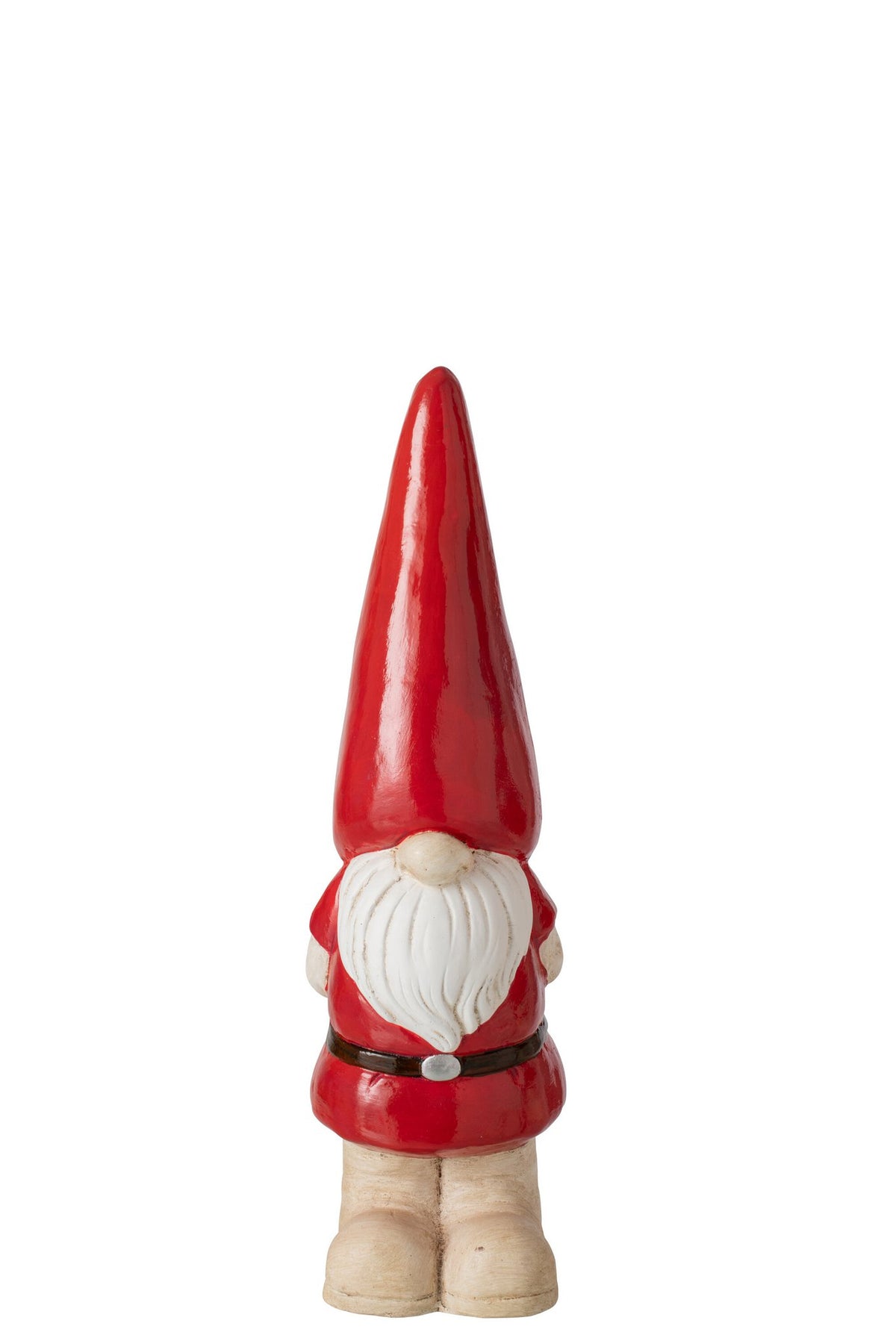 J-Line decoratie Kabouter - magnesium - donkerrood - small