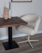 Eetkamerstoel Melina Naturel - Beige onderstel