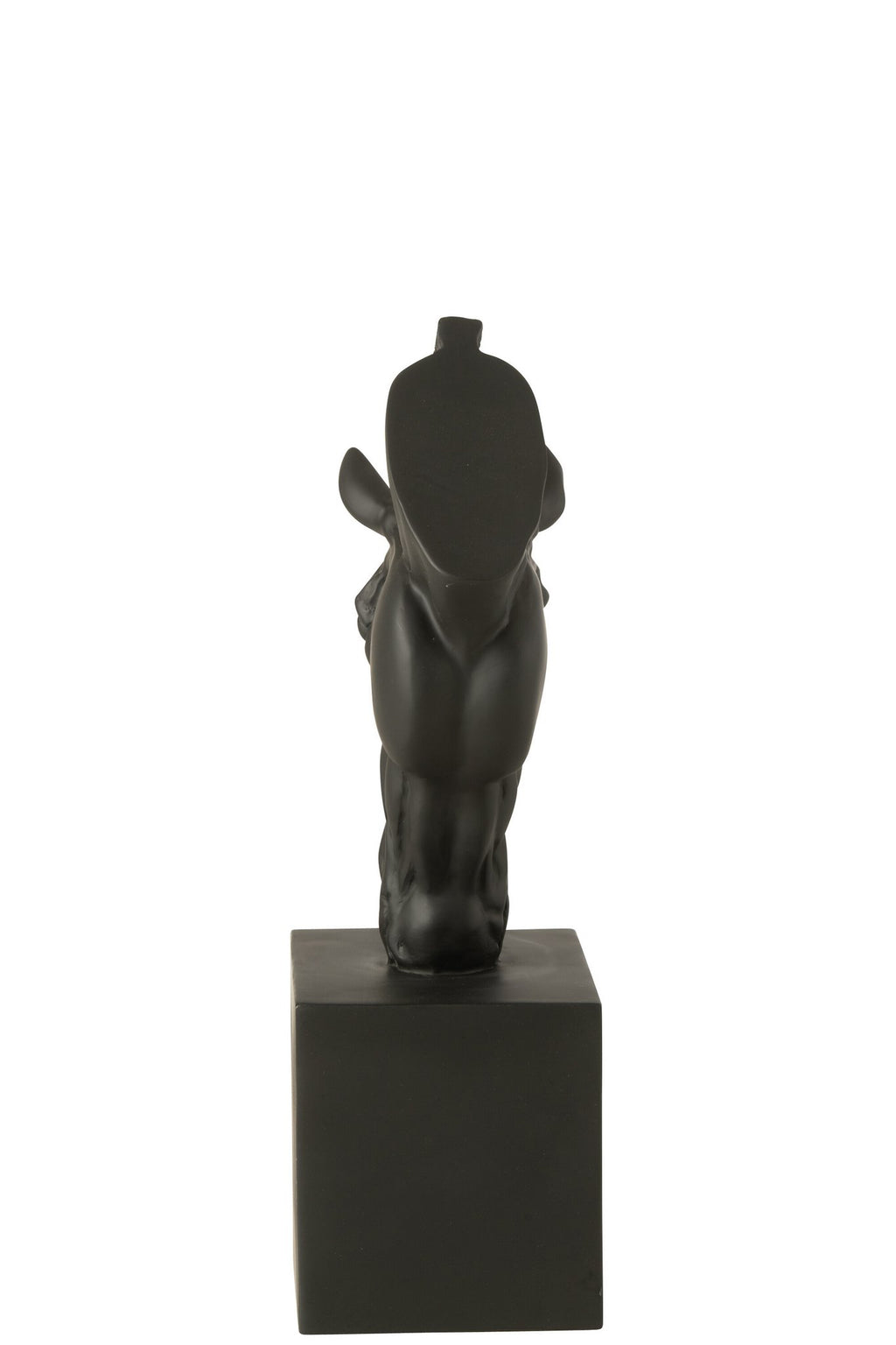 J-Line decoratie Paard Op Voet - polyresin - zwart - S