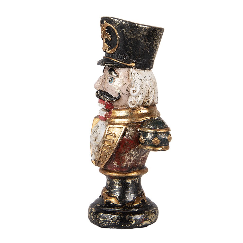 Kerstdecoratie Beeld Notenkraker 9x6x15 cm Rood Kunststof