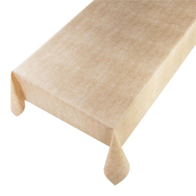 Premium Wasbaar gecoat tafeltextiel camel 140cmx20mtr