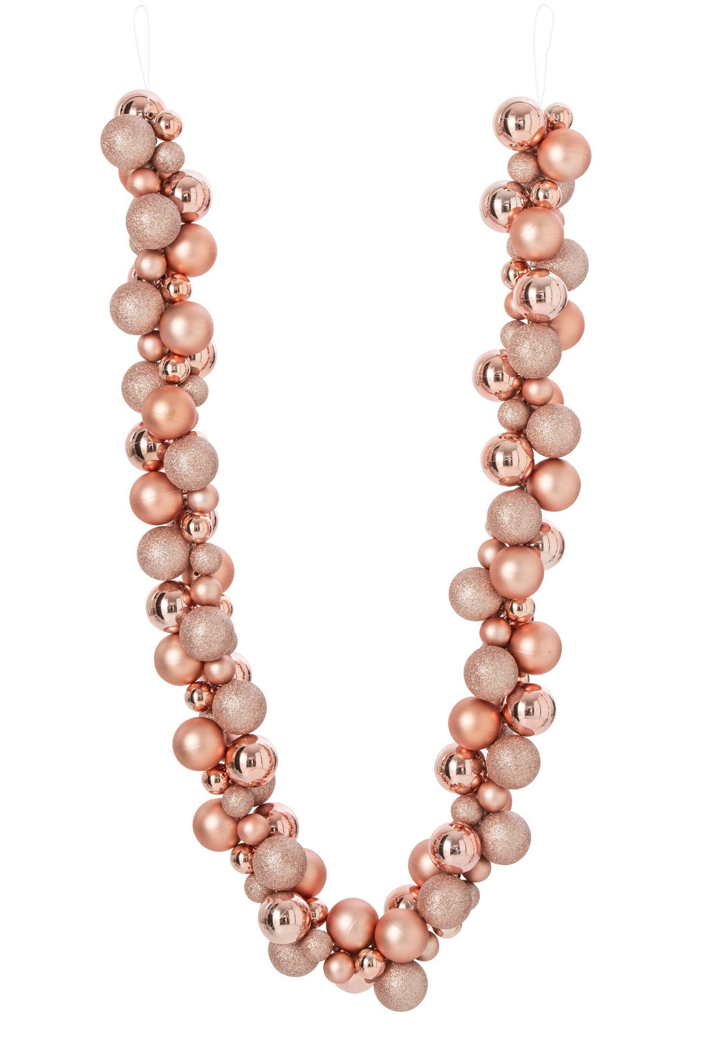 J-Line Slinger met kerstballen - PS - lichtroze