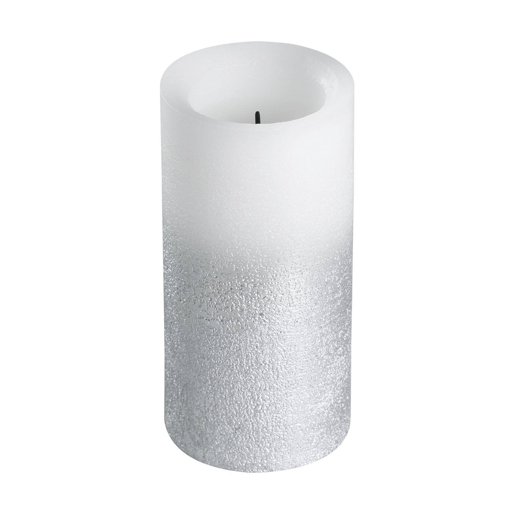 LED Kaars Amboriala Zilver 8x15 cm