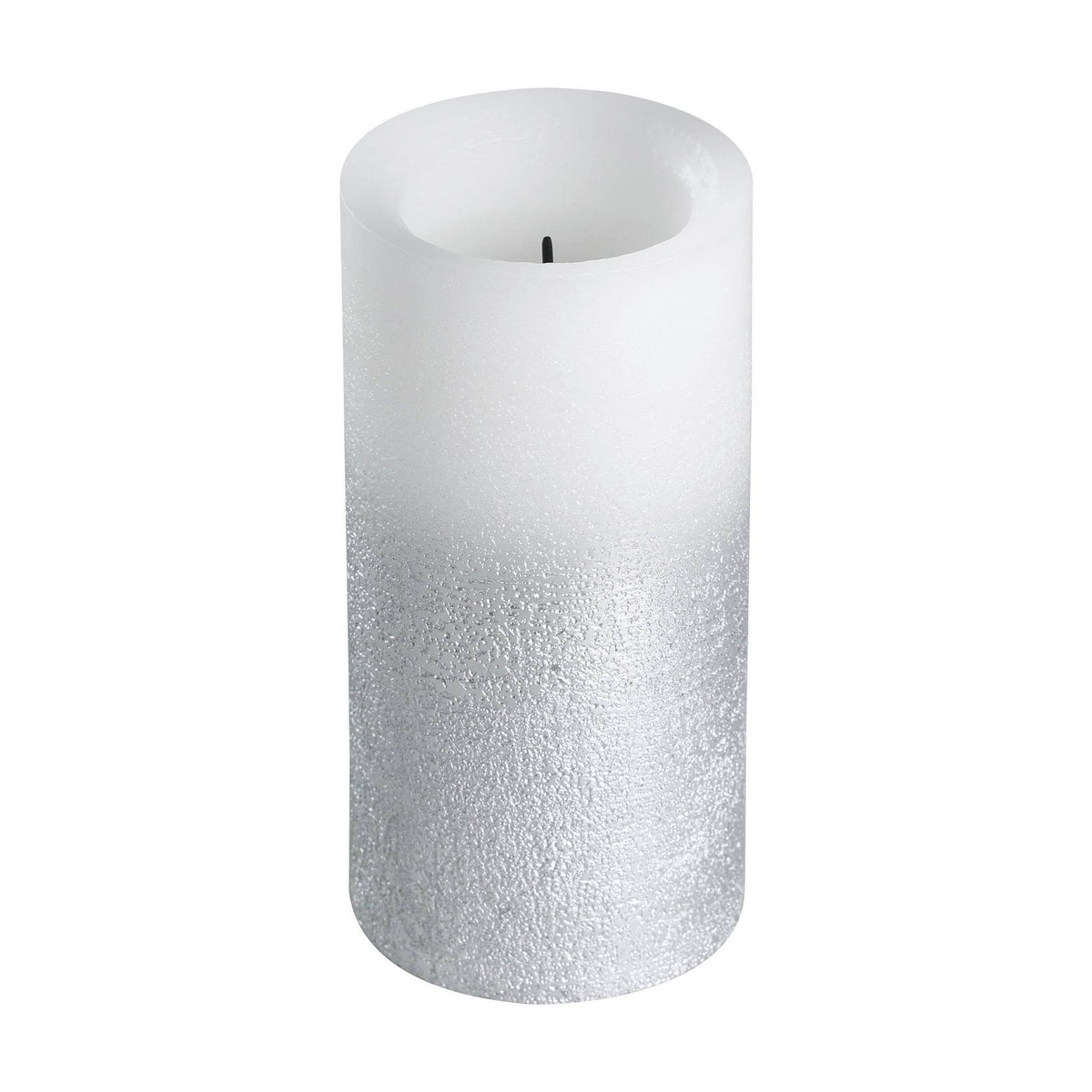 LED Kaars Amboriala Zilver 8x15 cm