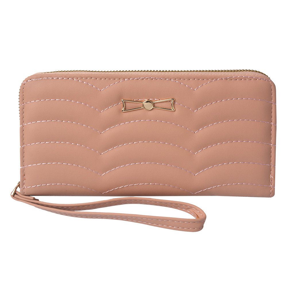 Portemonnee 19x10 cm Roze Kunstleer