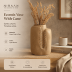 Niraan handgemaakte ecomix riet vaas