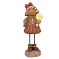 Kerstdecoratie Beeld Gingerbread man 23 cm Bruin Polyresin