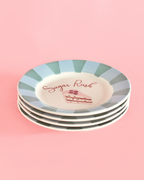 Serveerbord | Keramiek Handgeschilderde Sugar Rush | Set van 4, 16,5x2cm