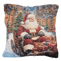 Sierkussen 44x44 cm Blauw Polyester