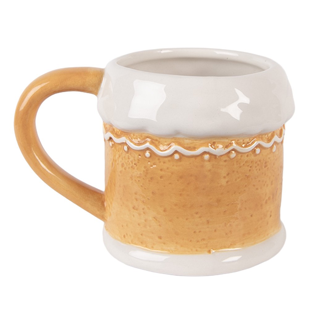 Mok Gingerbread house 300 ml Bruin Keramiek