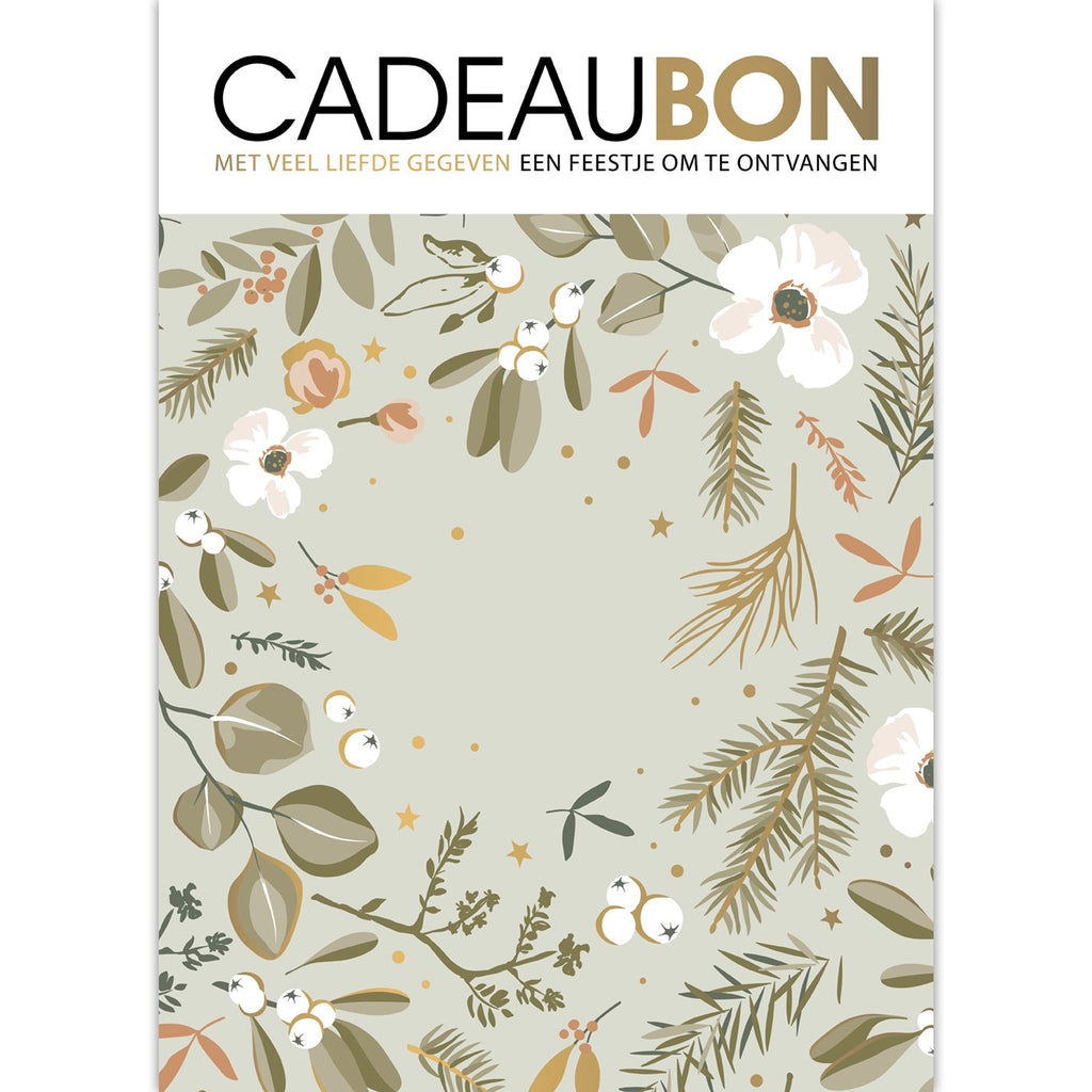 Cadeaubonnen Let's Decorate – 25 stuks - salie