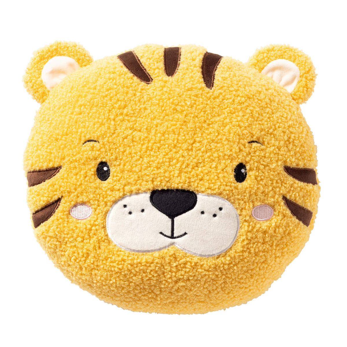 Tijger - Kussen 30 cm - Rond - Geel