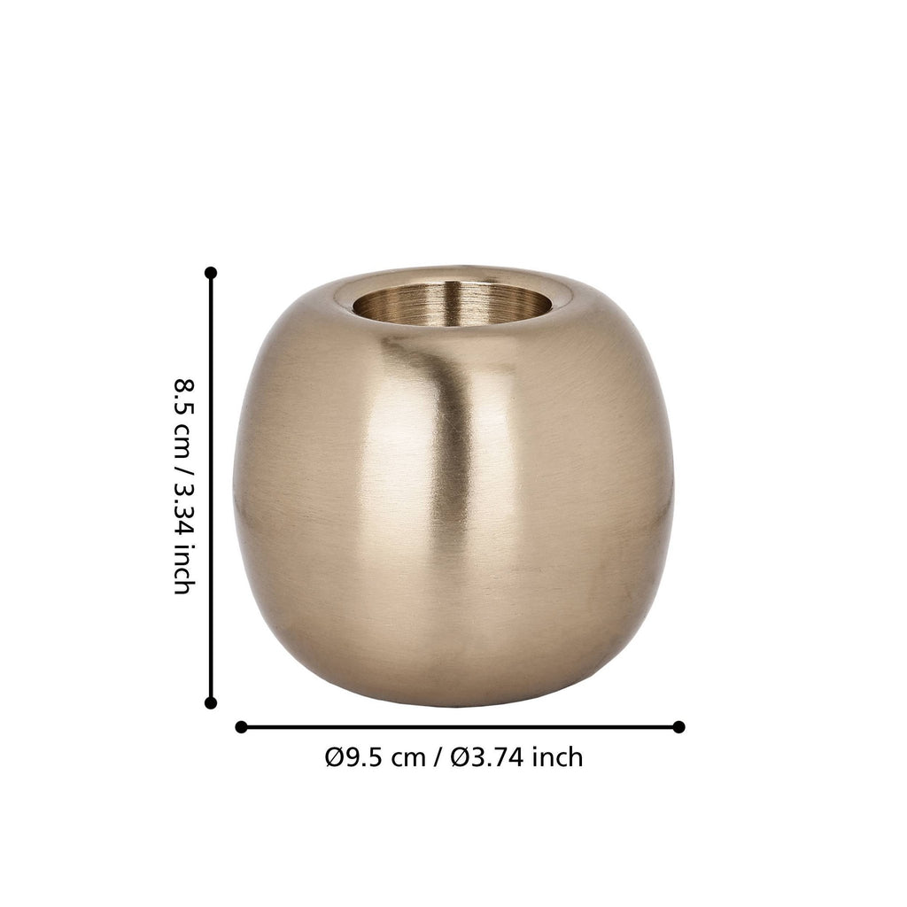 Kandelaar Jellicoe Goud 9,5x8,5cm