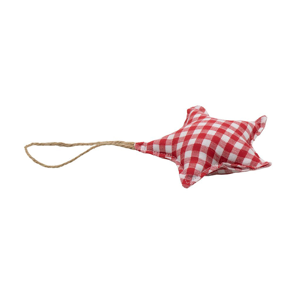 Hanger katoen ster rood 16cm