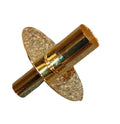 Metalen kaarsenhouder 9x2.3cm goud glanzend