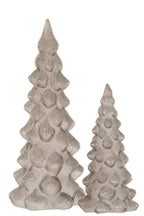 J-Line decoratie Kerstboom - glas - grijs - large - AF