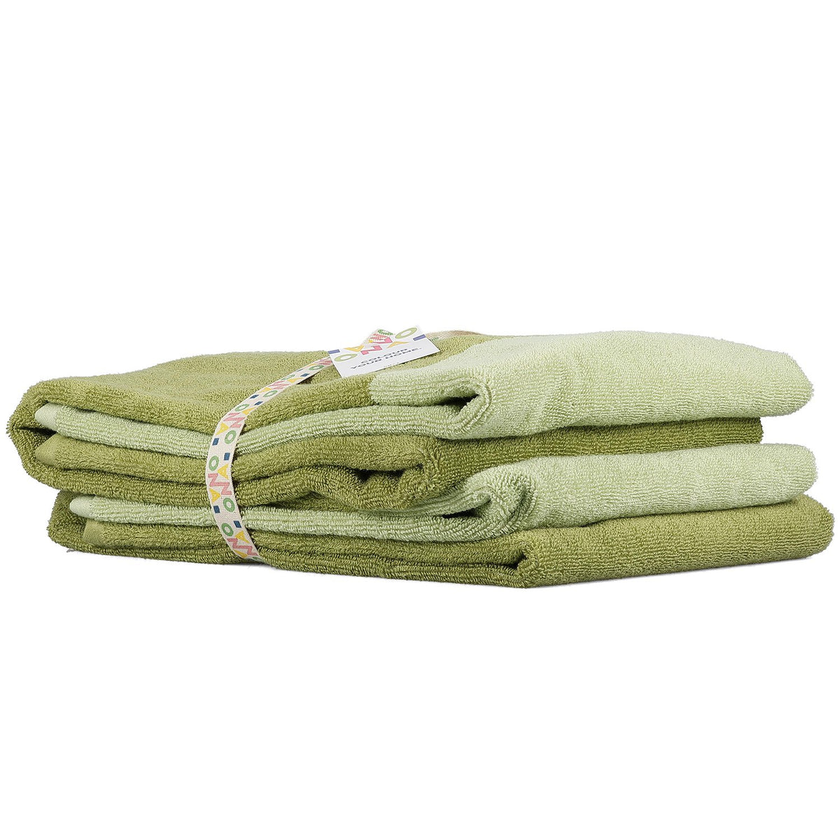 Badhanddoek 70x140cm pistachegroen Pixie - Set van 2