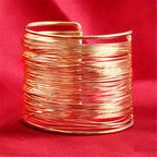 Vergulde manchetarmband – mode-sieraden