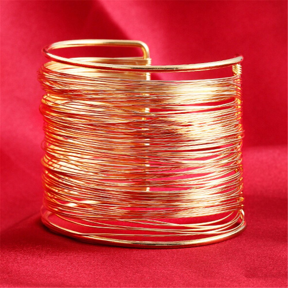Vergulde manchetarmband – mode-sieraden