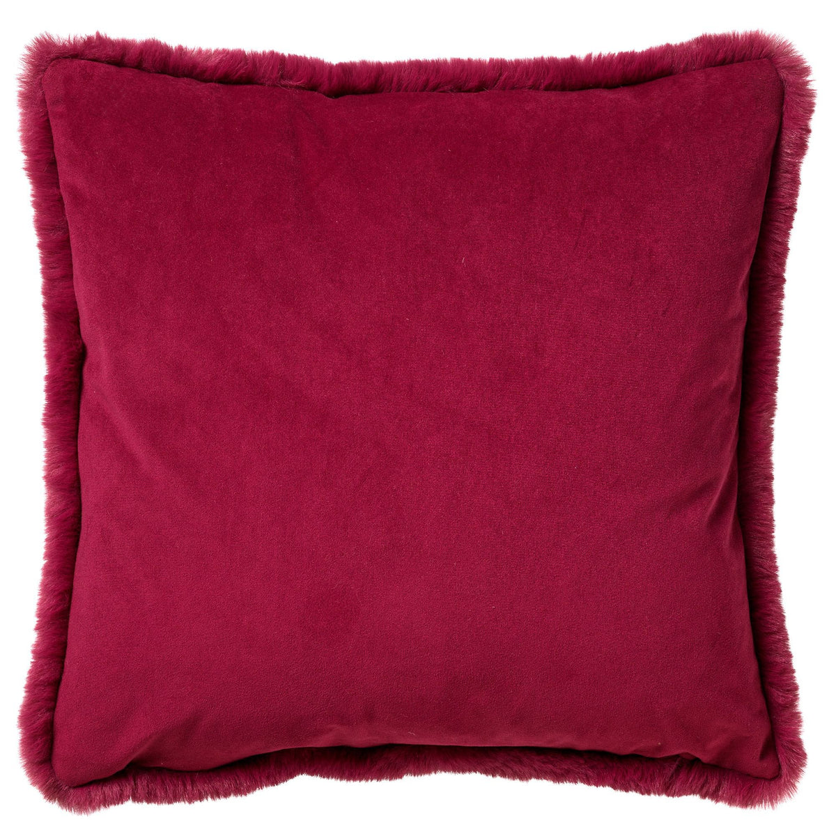 Dutch Decor Zaya - Kussen 45x45 cm - Rood Pruim - roze