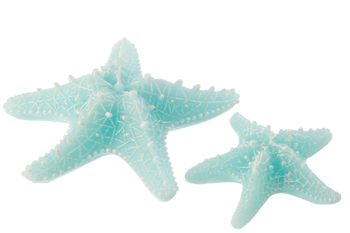 J-Line Kaars Zeester Wax Azuur Large - 3 Uur