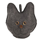 Deurstopper Kat 20x14x22 cm Grijs Synthetisch