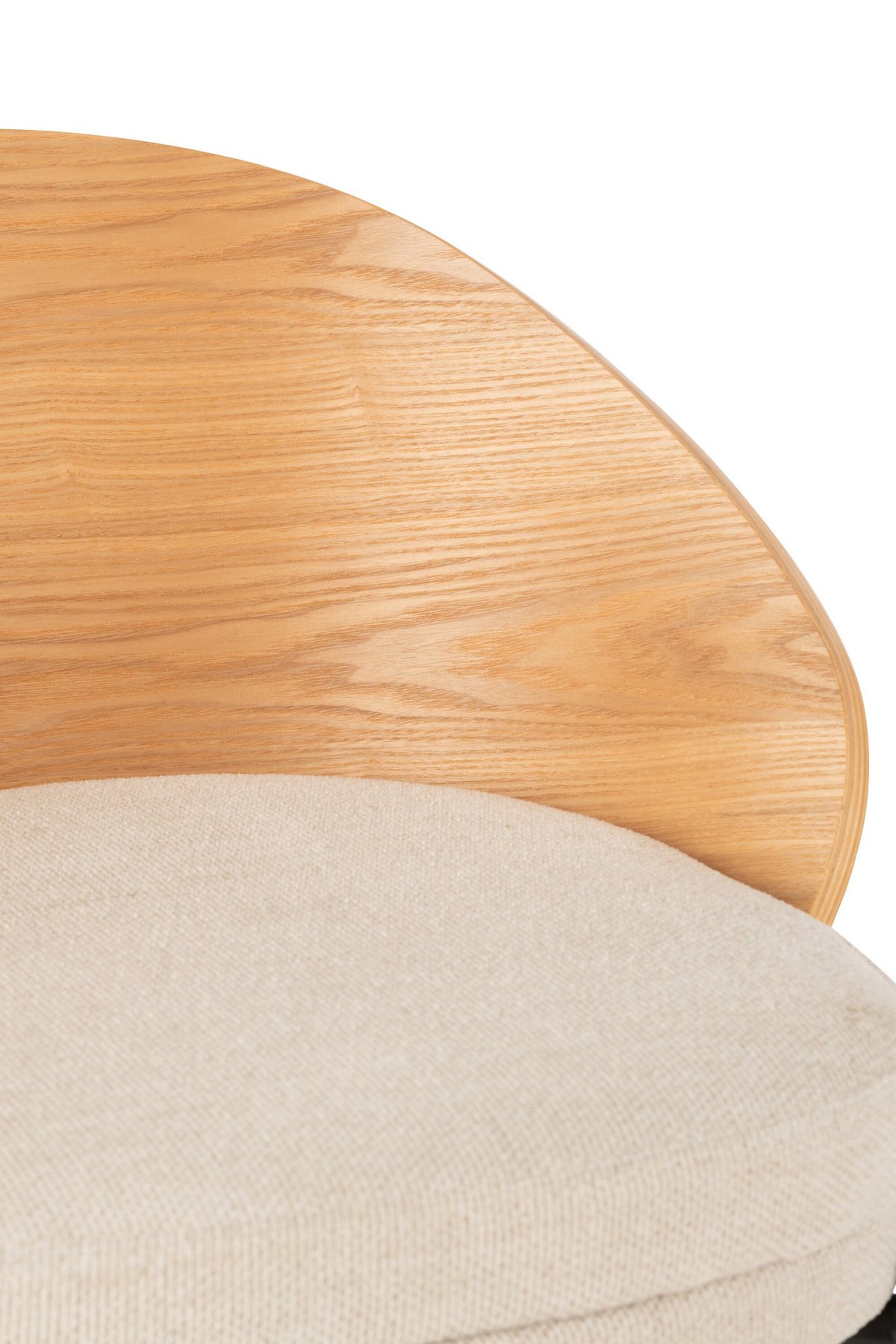 J-Line Barstoel Lone Multiplex/Metaal Naturel/Beige