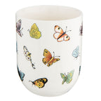Mok 100 ml Beige Geel Porselein Vlinders Theemok